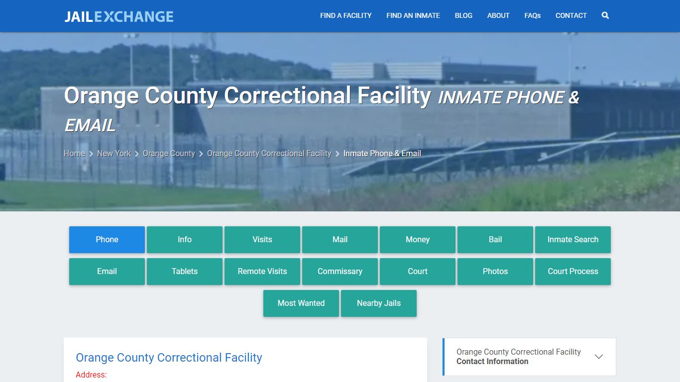 Inmate Phone - Orange County Correctional Facility, NY - Jail Exchange